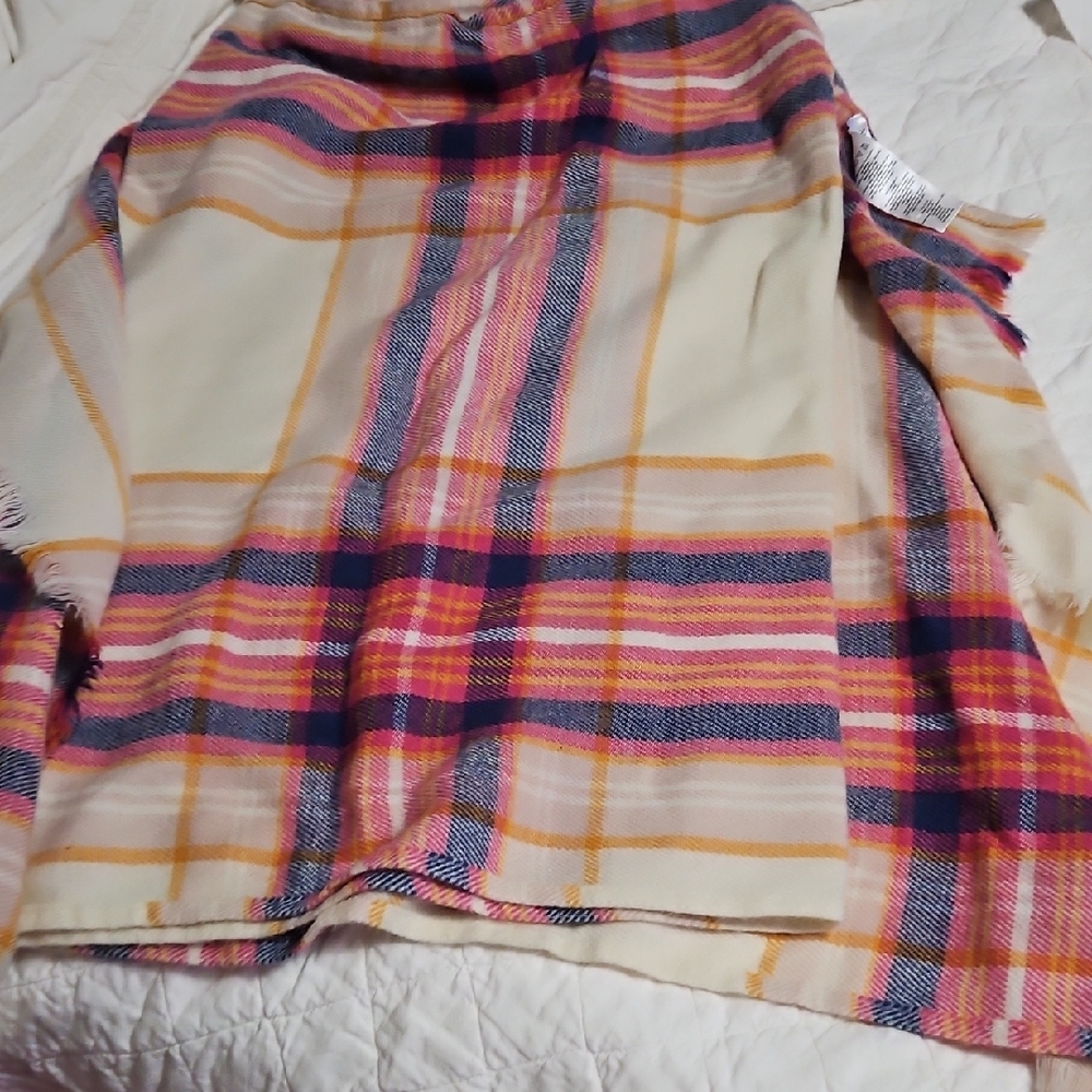 Motherhood Pink and Yellow Plaid Nursing Wrap